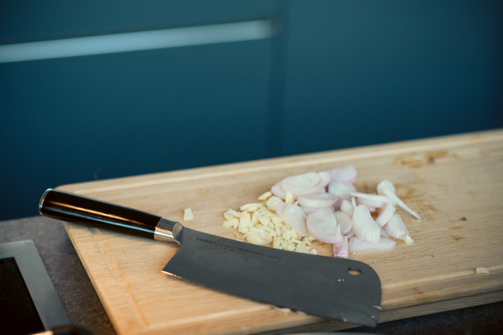 Топорик кухонный "Samura Mo-V" 180 мм, G-10,SM-0040