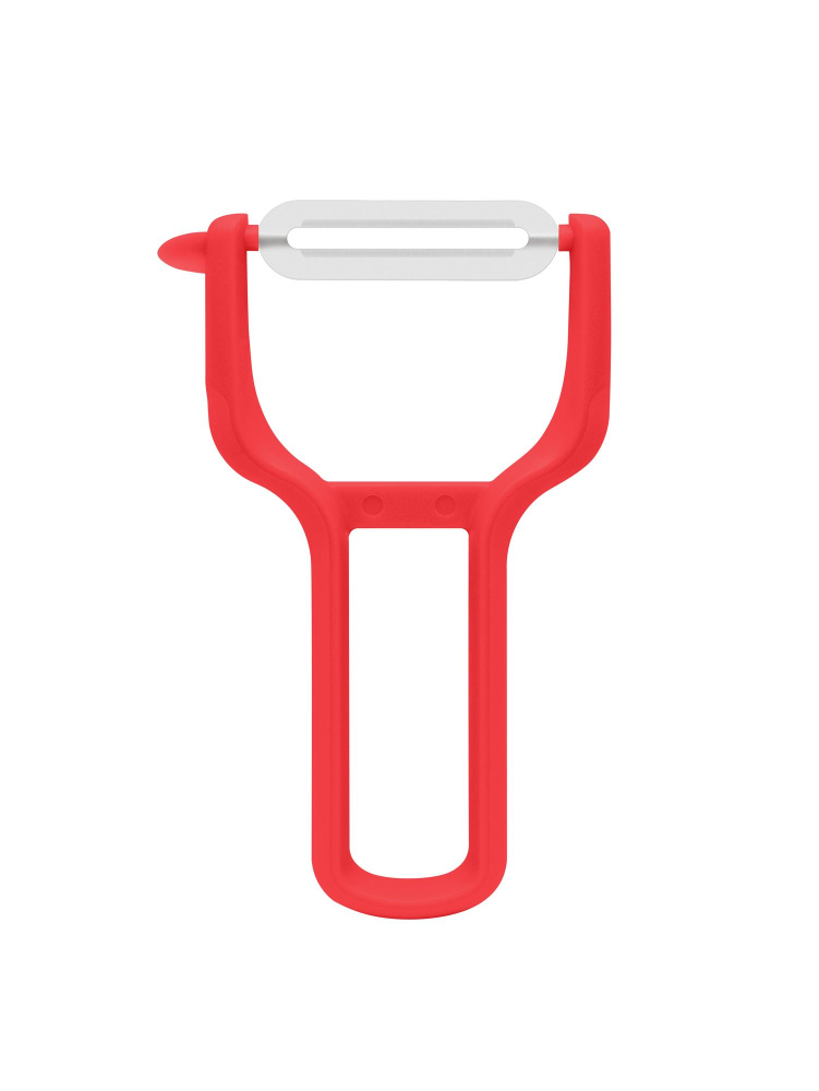 Овощечистка "Samura" красная пластик, лезвие прямое, SVP-02R