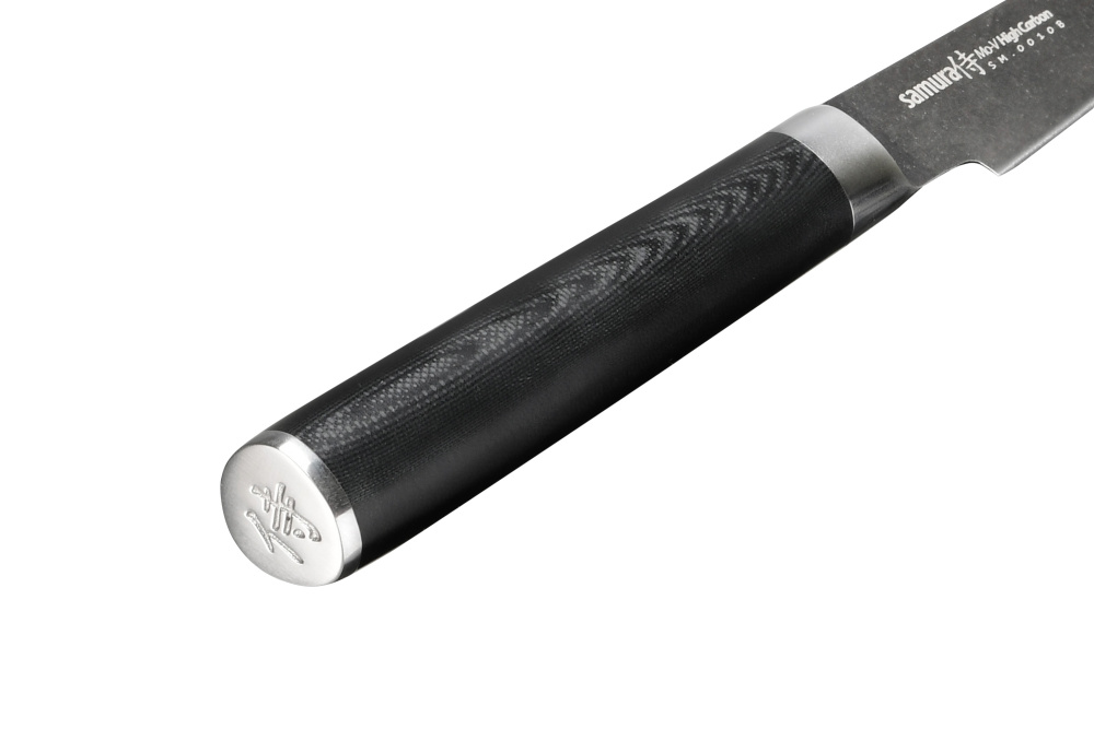 SM-0010B Нож кухонный "Samura Mo-V Stonewash" овощной 90 мм, G-10