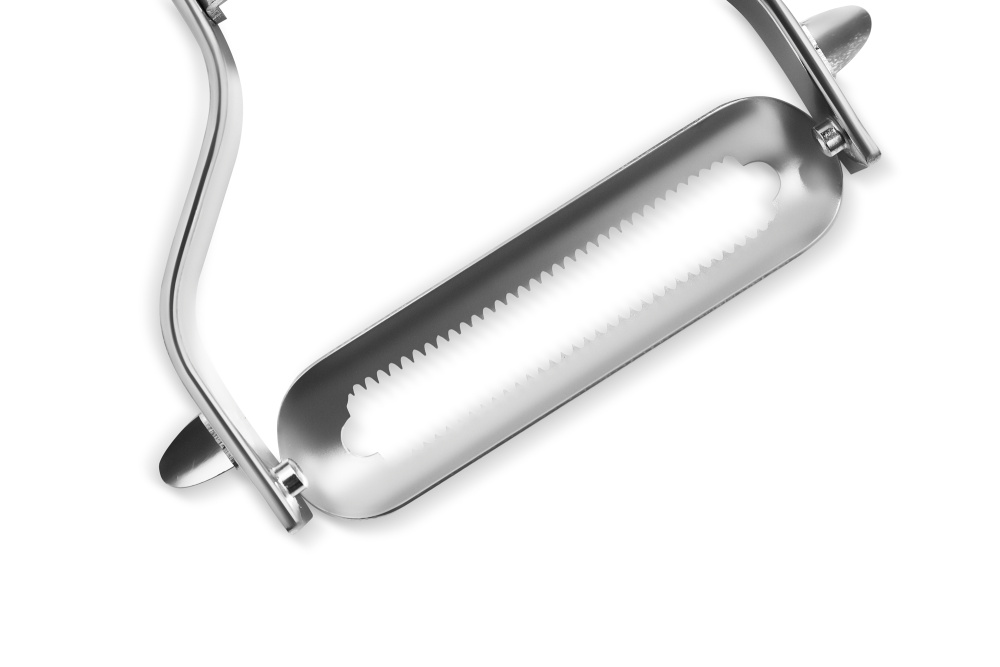 Овощечистка "Samura" из нерж. стали, лезвие с серрейтором, SVP-01S