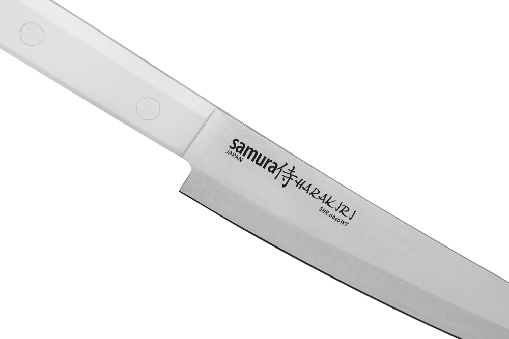 Нож кухонный "Samura HARAKIRI" слайсер Tanto 230 мм, корроз.-стойкая сталь, ABS пластик,  SHR-0046WT