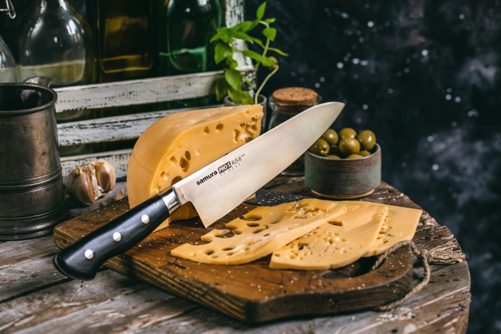 Нож кухонный "Samura Pro-S" Шеф 200 мм, G-10,SP-0085