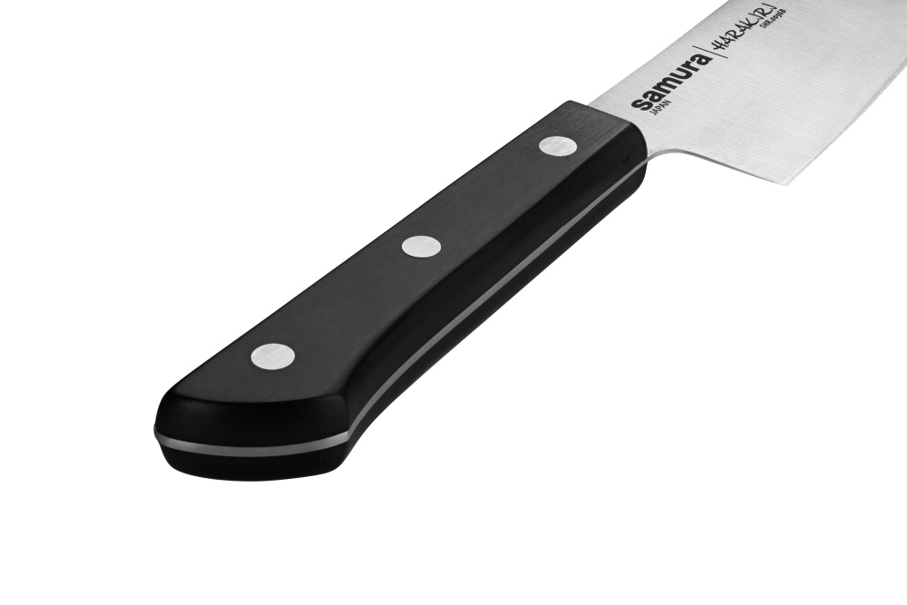 Нож кухонный "Samura HARAKIRI" Гранд Сантоку 197 мм, корроз.-стойкая сталь, ABS пластик, SHR-0096B