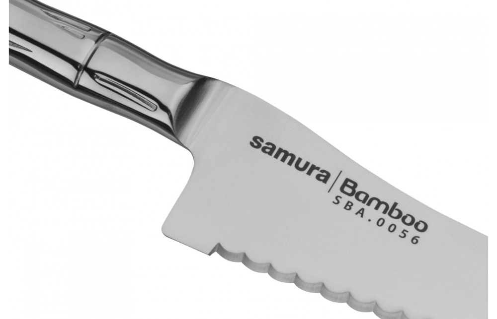 Нож кухонный "Samura Bamboo" для заморож. продуктов 188 мм, AUS-8, SBA-0056