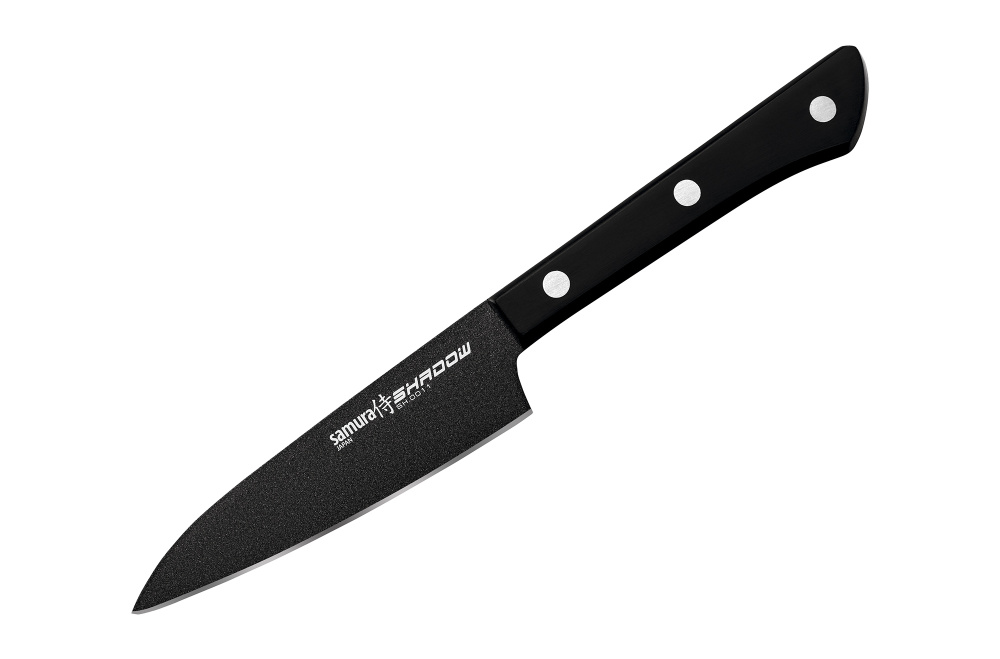 Набор из 2 ножей "Samura SHADOW" с покрытием BLACK FUSO (21, 85), AUS-8, ABS пластик,SH-0210
