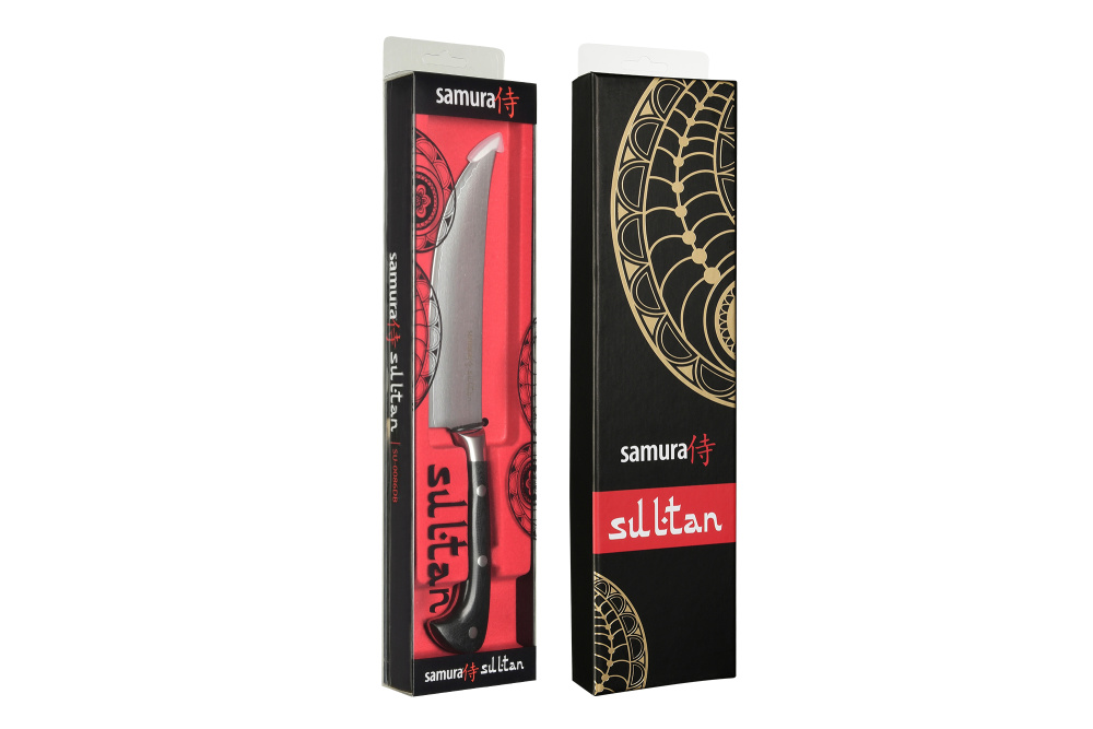 Нож кухонный "Samura SULTAN" Пичак 159 мм, G-10, дамаск 67 слоев,SU-0086DB