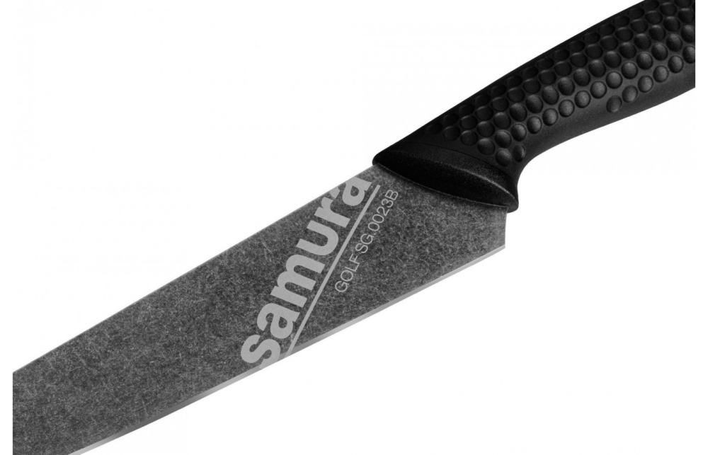 Нож кухонный "Samura GOLF Stonewash" универсальный 158 мм, AUS-8,SG-0023B
