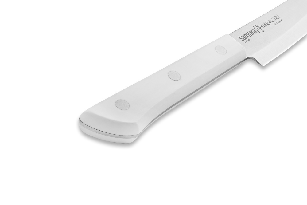 Нож кухонный "Samura HARAKIRI" слайсер Tanto 230 мм, корроз.-стойкая сталь, ABS пластик,  SHR-0046WT