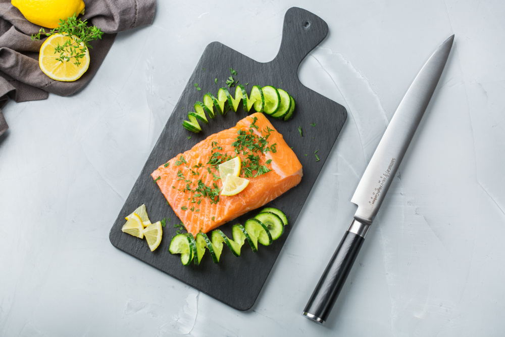 Нож кухонный "Samura Mo-V" для нарезки 230 мм, G-10,SM-0045