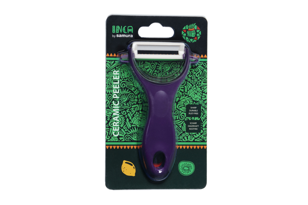 Овощечистка "Samura Inca" (фиолетовая), циркониевая керамика,SINP-100VL