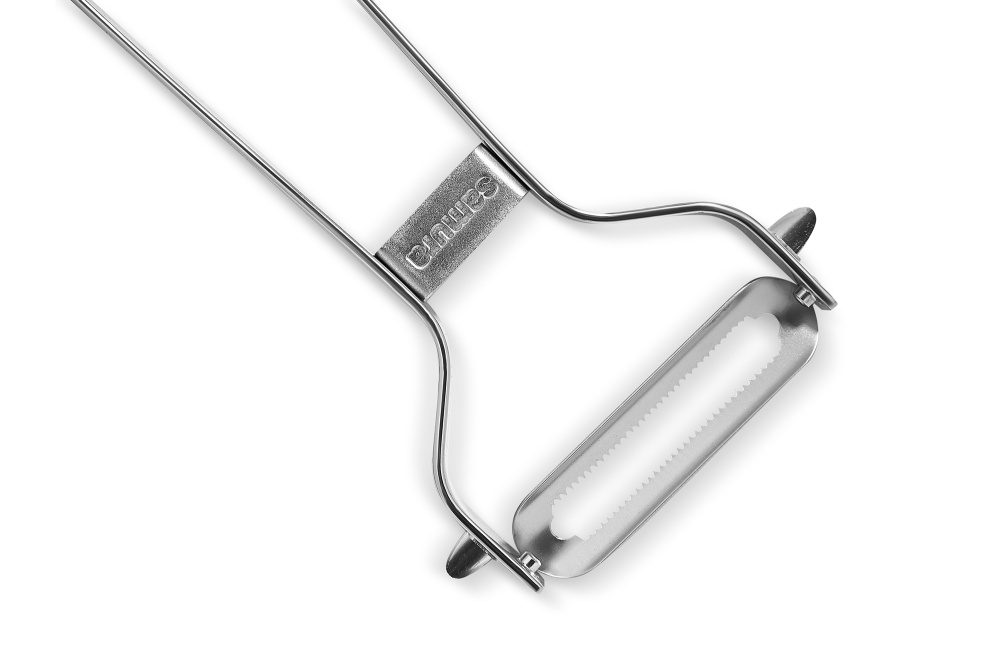 Овощечистка "Samura" из нерж. стали, лезвие с серрейтором, SVP-01S