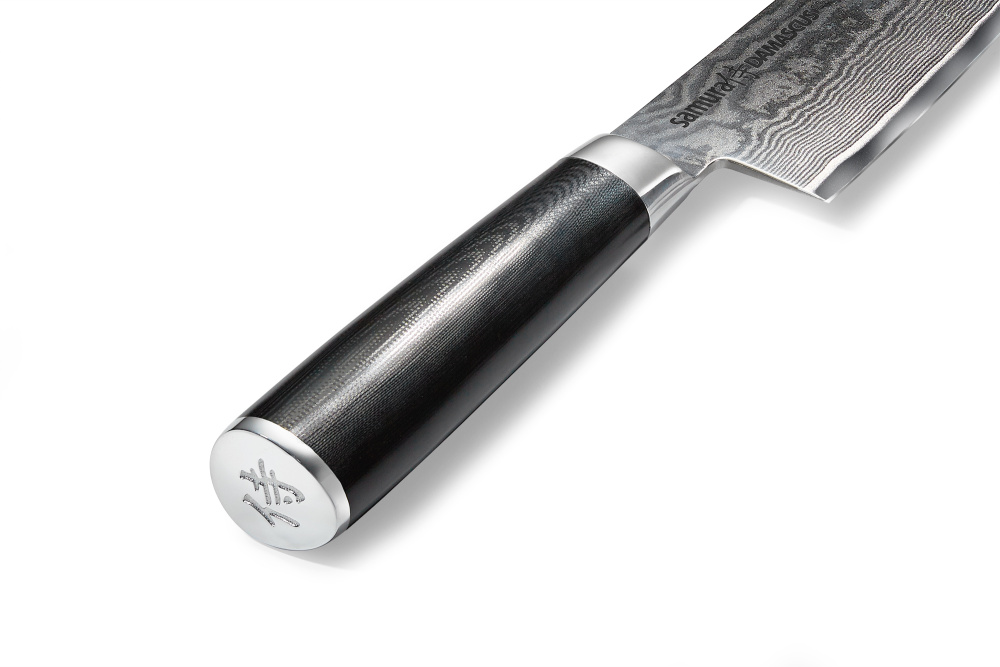 Нож кухонный "Samura DAMASCUS" накири 167 мм, G-10, дамаск 67 слоев, SD-0043