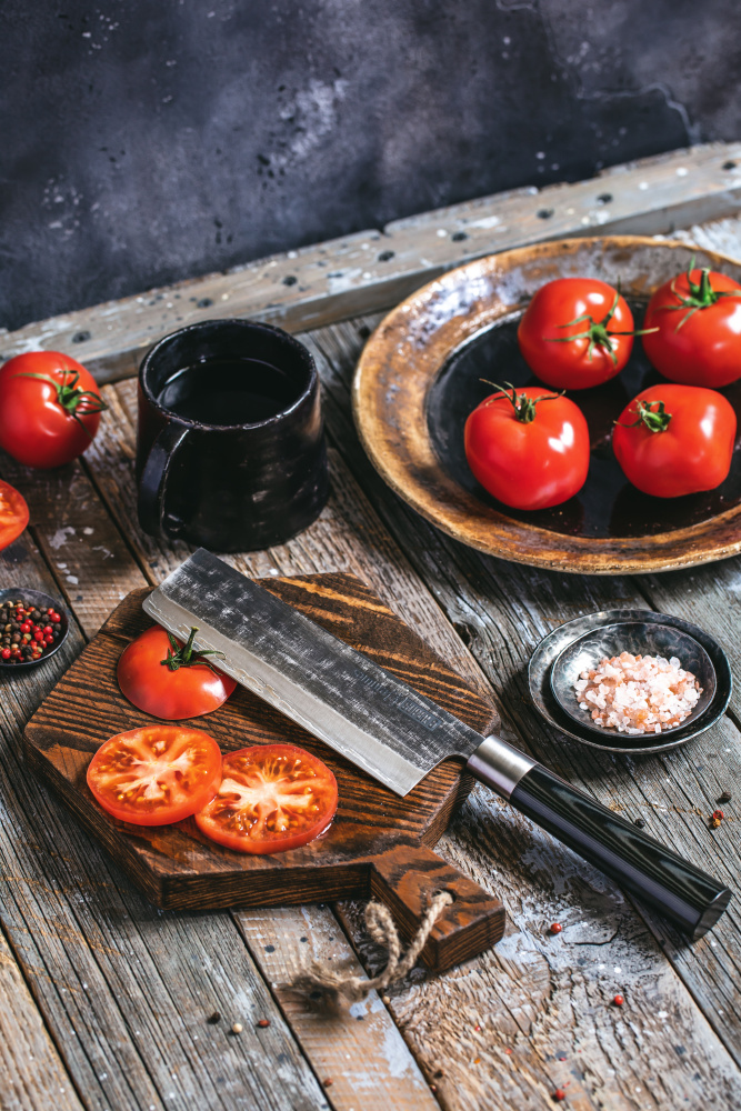 Нож кухонный "Samura SUPER 5" накири 171 мм, VG-10 5 слоев, микарта,SP5-0043