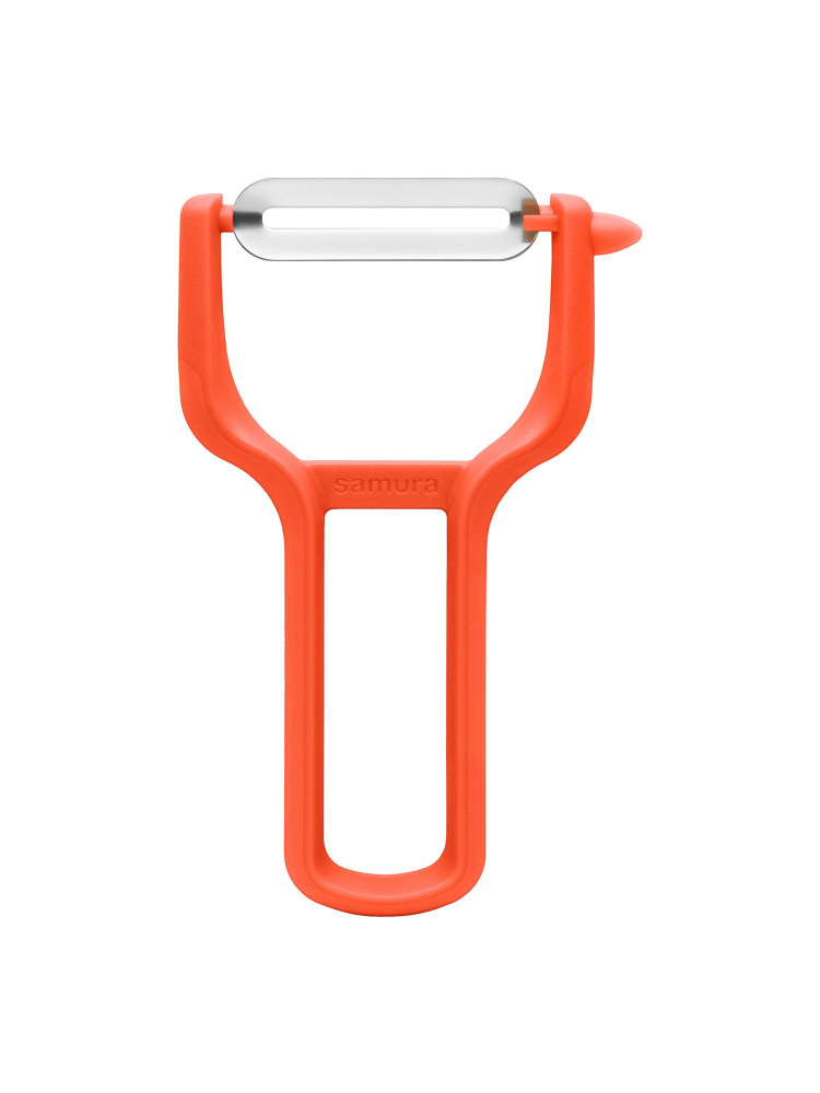 Овощечистка "Samura" оранжевая пластик, лезвие прямое,SVP-02OR