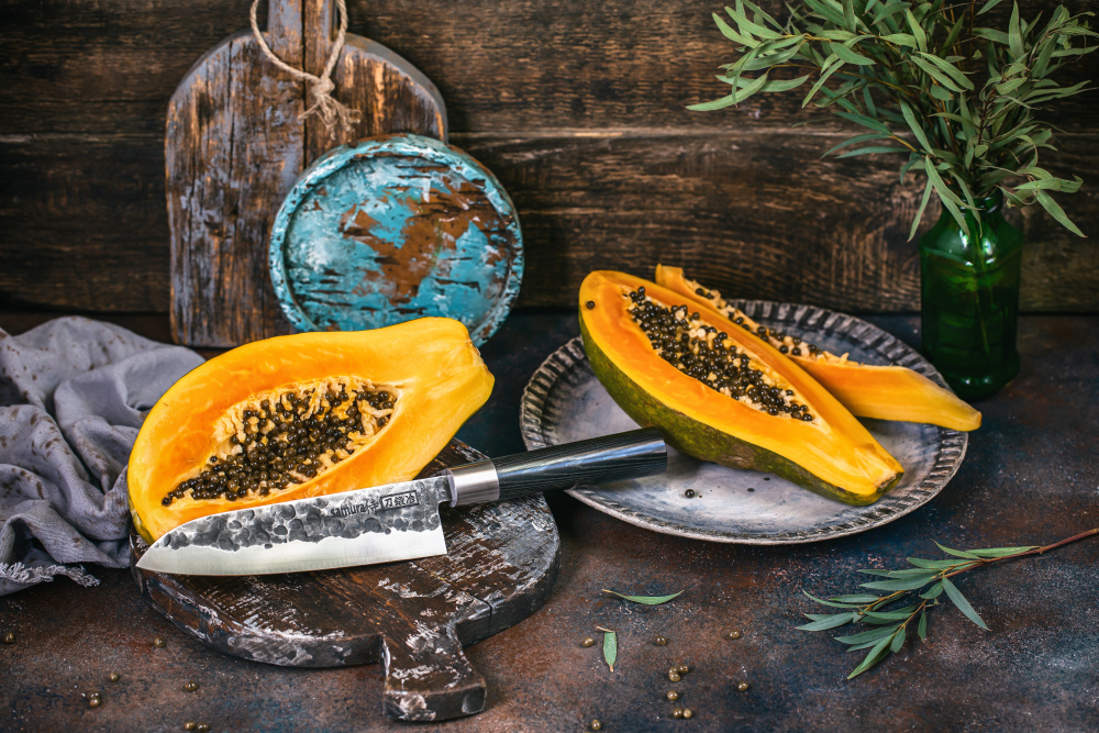 Нож кухонный "Samura SUPER 5" Сантоку 182 мм, VG-10 5 слоев, микарта, SP5-0095