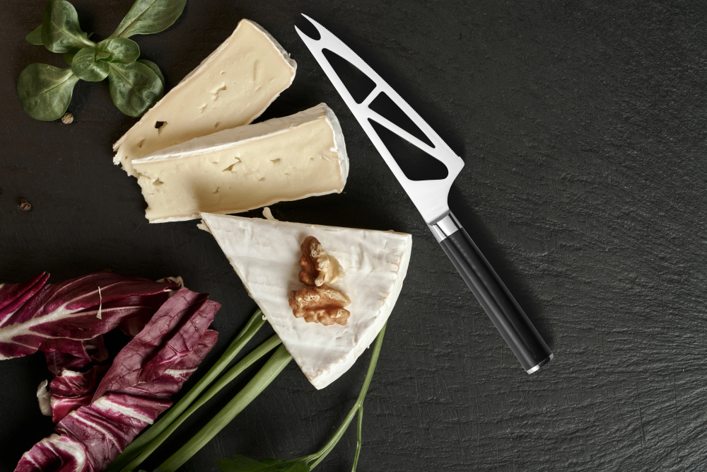 Нож кухонный "Samura Mo-V" для мягкого сыра 138 мм, G-10, SM-0022