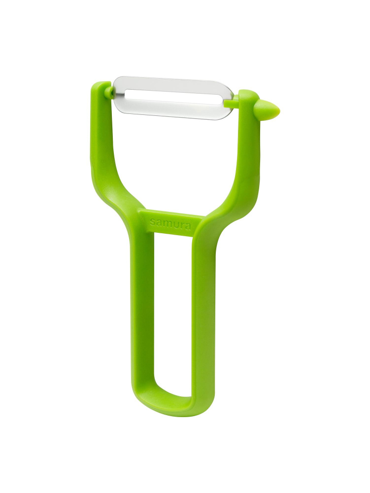 Овощечистка "Samura" зеленая пластик, лезвие прямое