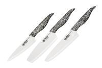 SIN-0220W Набор из 3 ножей "Samura Inca" (23, 43, 85), белая циркониевая керамика