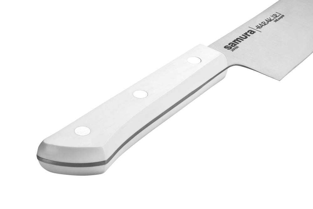 Нож кухонный "Samura HARAKIRI" Гранд Сантоку 197 мм, корроз.-стойкая сталь, ABS пластик,SHR-0096W