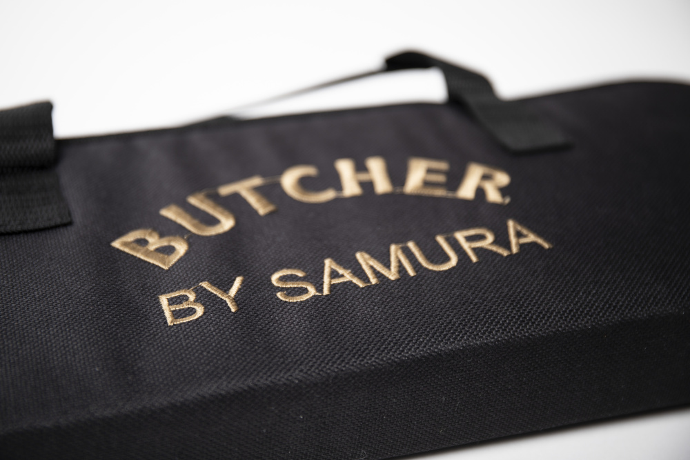 Набор из 2 ножей "Samura Butcher" (66, 67) и мусата, ТЭП, AUS-8, SBU-0230