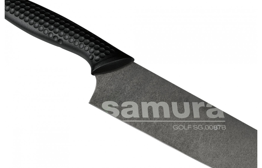 Нож кухонный "Samura GOLF Stonewash" Гранд Шеф 240 мм, AUS-8,SG-0087B