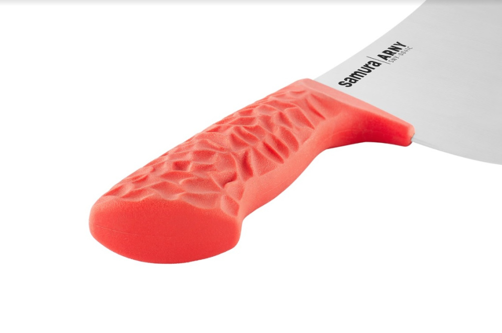 Кухонный топорик Модерн "Samura ARNY" 208 мм, ТЭП коралловый, AUS-8,SNY-0041C