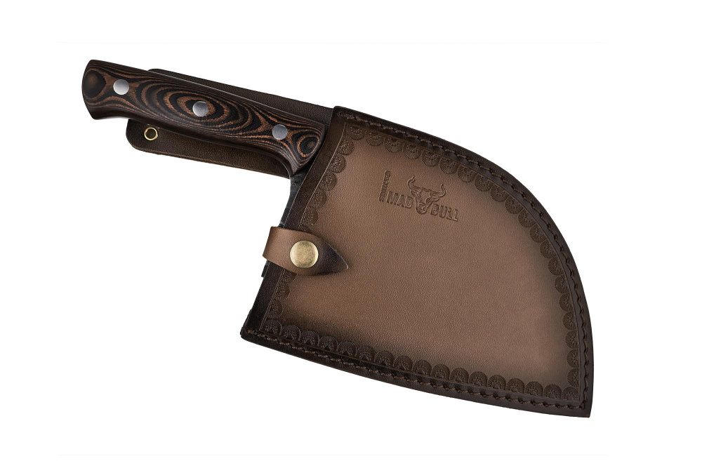 Топорик кухонный "Samura MAD BULL" 180 мм, G-10 красно-чёрный, SMB-0040R