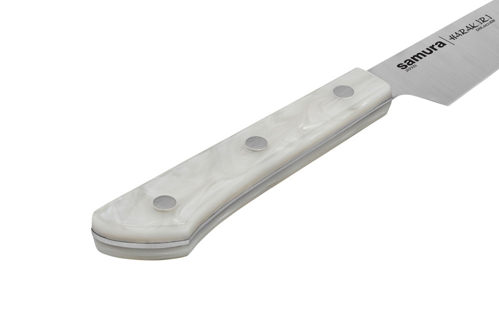 Нож кухонный "Samura HARAKIRI" универсальный 120 мм, корроз.-стойкая сталь, белый акрил, SHR-0021AW