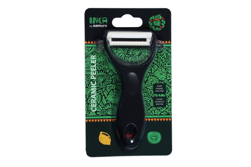 Овощечистка "Samura Inca" (чёрная), циркониевая керамика,SINP-100BL