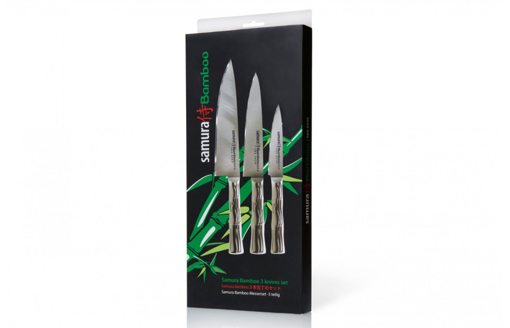 Набор из 3 ножей "Samura Bamboo" в подарочной коробке,SBA-0220