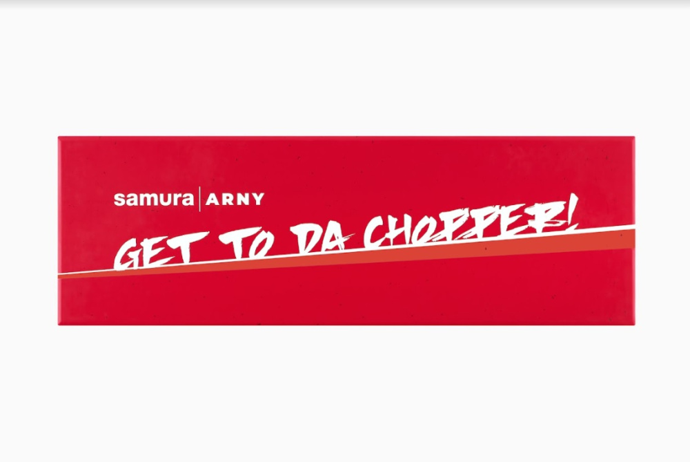 Азиатский кухонный топорик "Samura ARNY" 209 мм, ТЭП коралловый, AUS-8, SNY-0040C