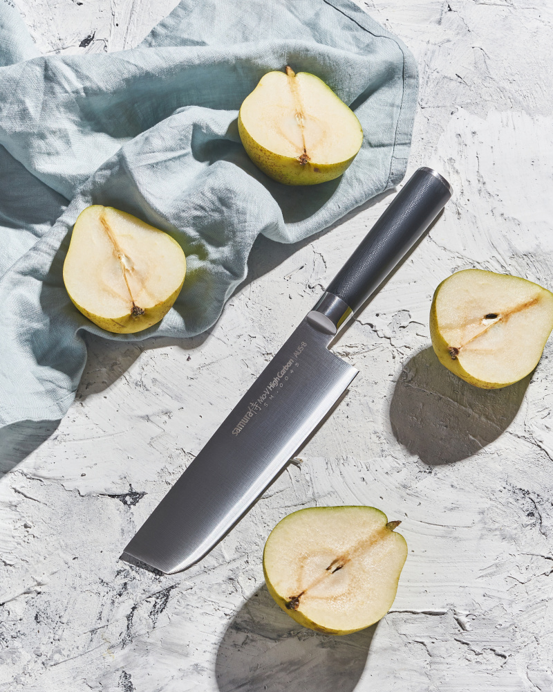 Нож кухонный "Samura Mo-V" накири 167 мм, G-10, SM-0043