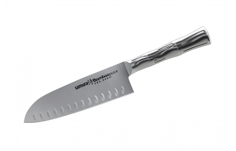Нож кухонный "Samura Bamboo" Сантоку 157мм, AUS-8 ,SBA-0094