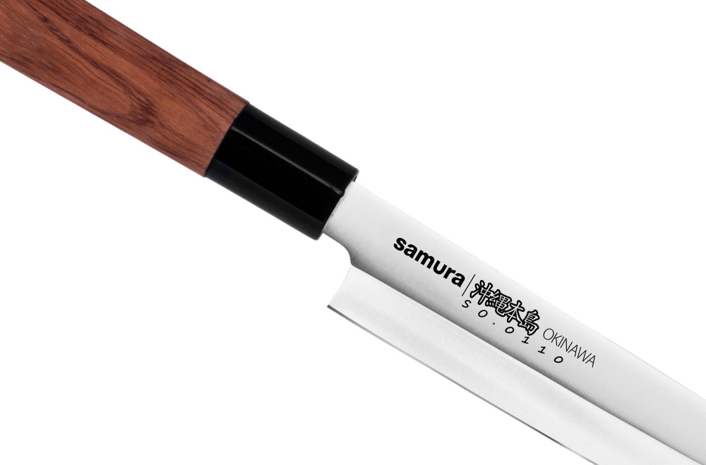 Нож кухонный "Samura OKINAWA" Янагиба 240 мм, AUS-8, палисандр,SO-0110