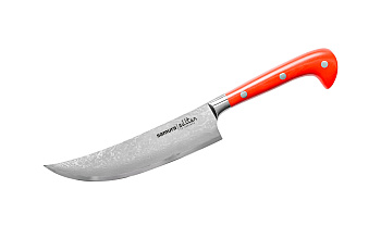 Нож кухонный "Samura SULTAN" Пичак 159 мм, G-10 красн., дамаск 67 слоев, SU-0086DBR