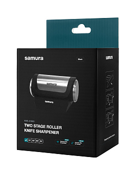 Точилка роликовая для ножей, 2 этапа, черная,KSS-4100B