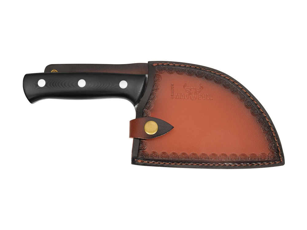 Топорик кухонный малый "Samura MAD BULL" 145 мм, G-10 сине-чёрный, SMB-0041B