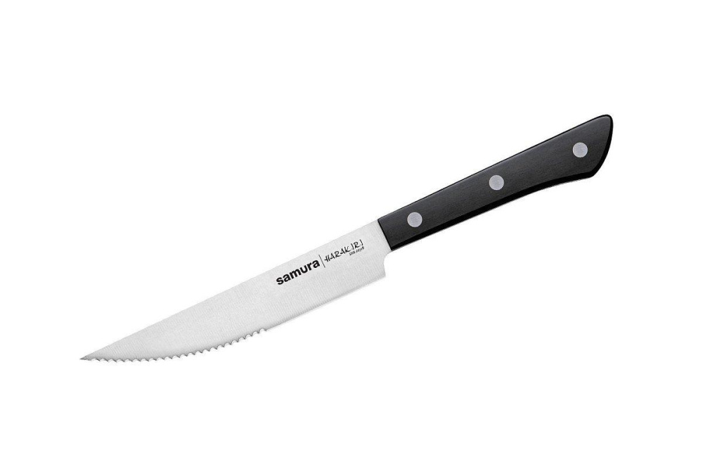Нож кухонный "Samura HARAKIRI" для стейка 125 мм, корроз.-стойкая сталь, ABS пластик,  SHR-0031B