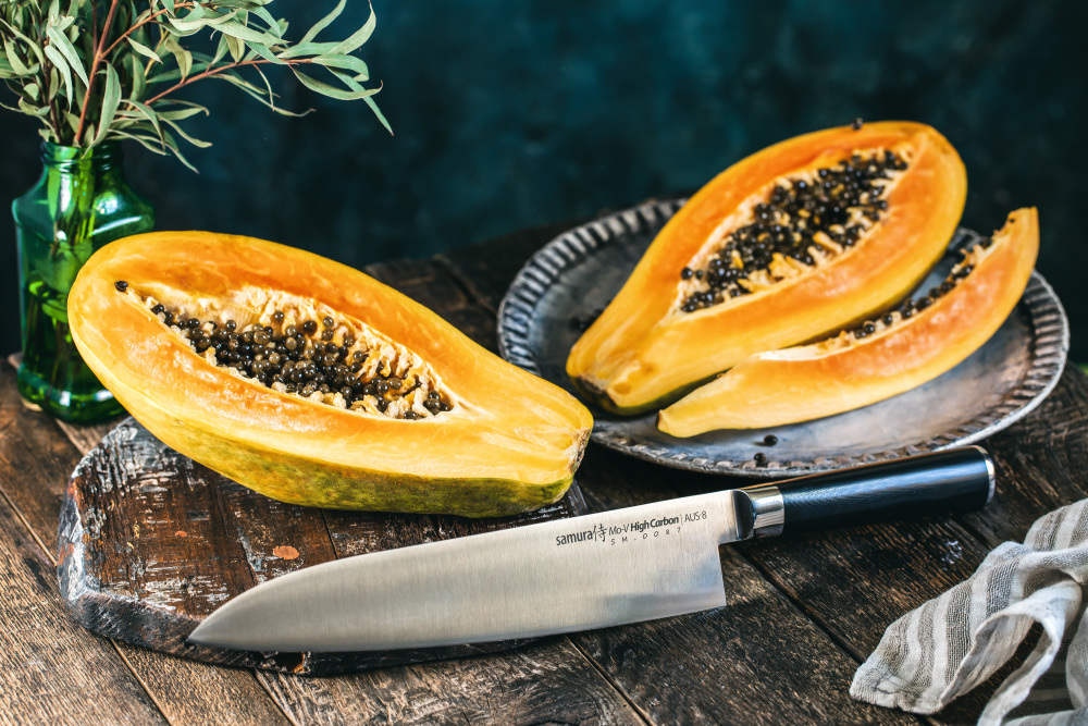 Нож кухонный "Samura Mo-V" Гранд Шеф 240 мм, G-10, SM-0087