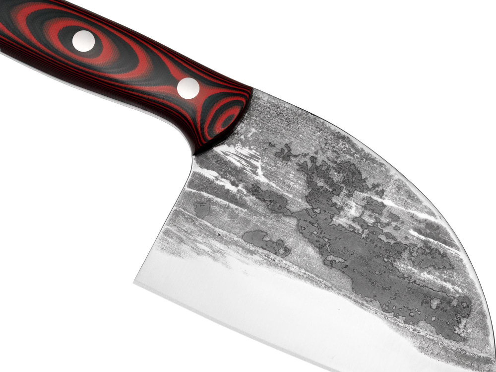 Топорик кухонный "Samura MAD BULL" 180 мм, G-10 красно-чёрный, SMB-0041R