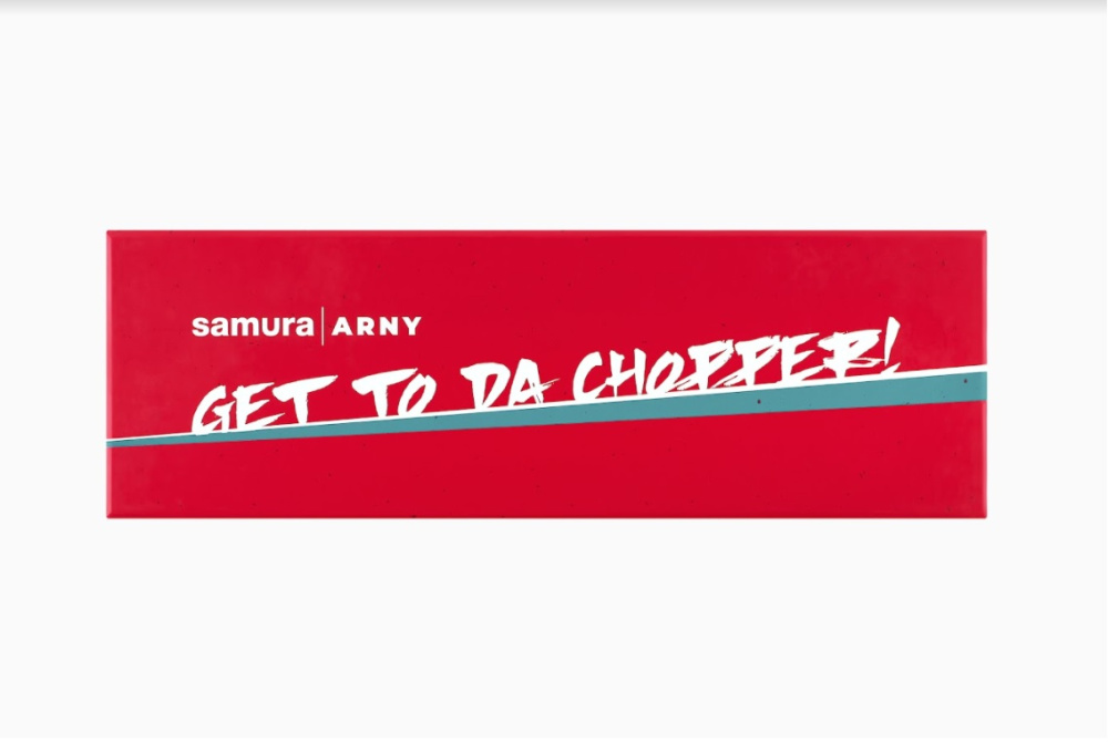 Кухонный топорик Модерн "Samura ARNY" 208 мм, ТЭП серый, AUS-8,SNY-0041G