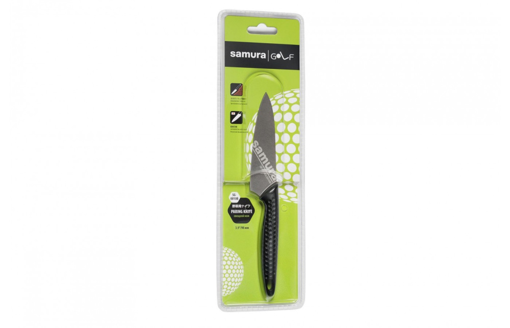 Нож кухонный "Samura GOLF Stonewash" овощной 98 мм, AUS-8, SG-0010B