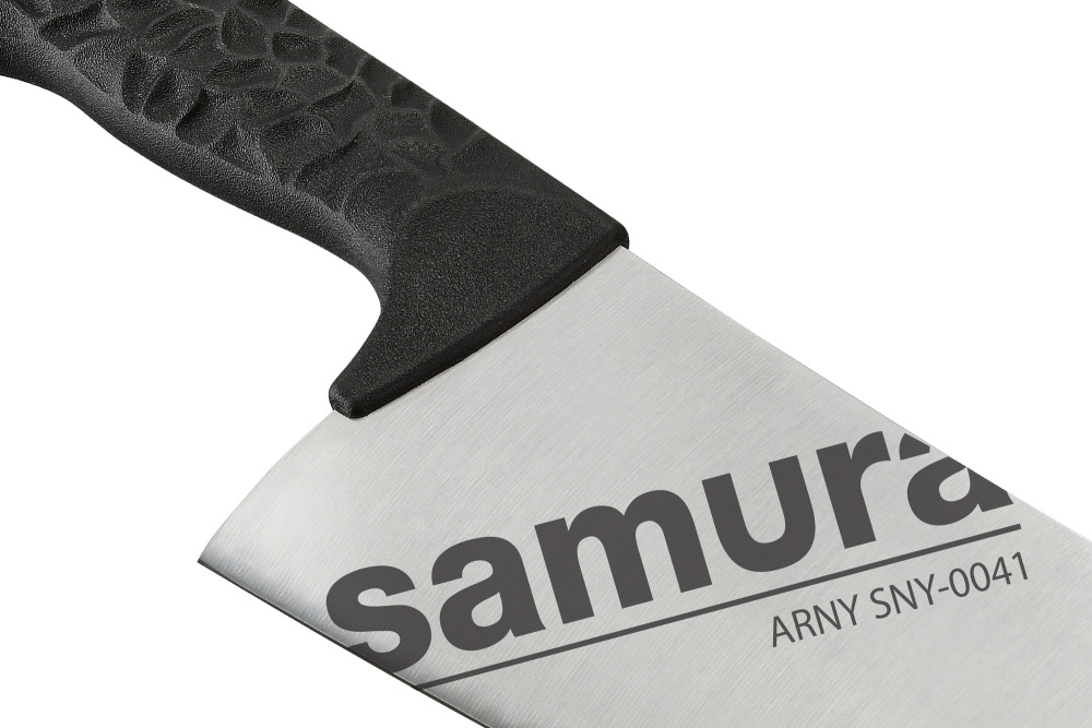 Кухонный топорик Модерн "Samura ARNY" 208 мм, ТЭП черный, AUS-8,SNY-0041