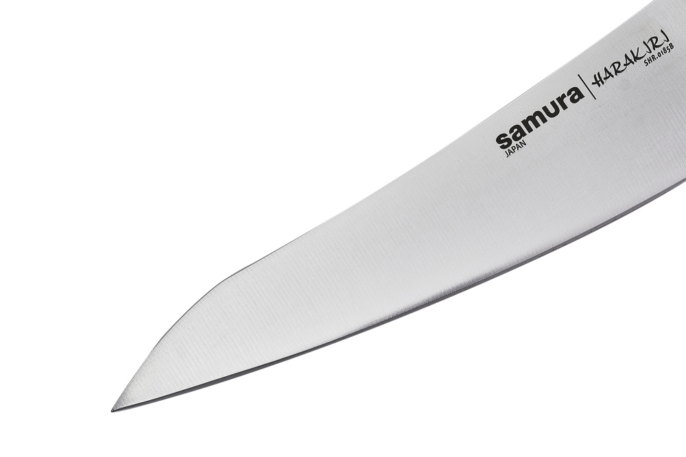 Нож кухонный "Samura HARAKIRI" Гюто 182 мм, корроз.-стойкая сталь, ABS пластик, SHR-0185B