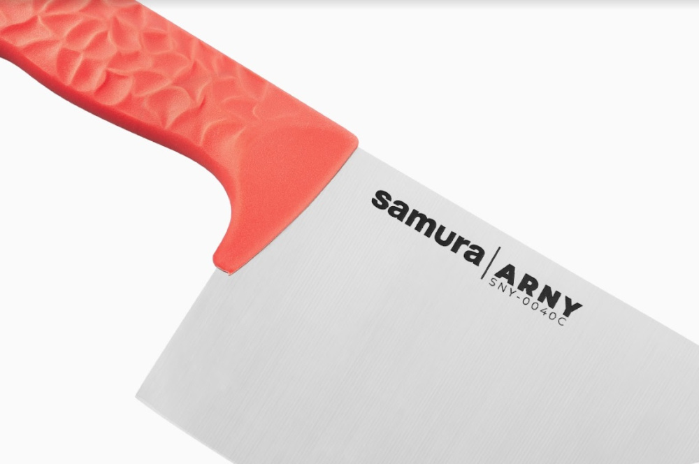 Азиатский кухонный топорик "Samura ARNY" 209 мм, ТЭП коралловый, AUS-8, SNY-0040C