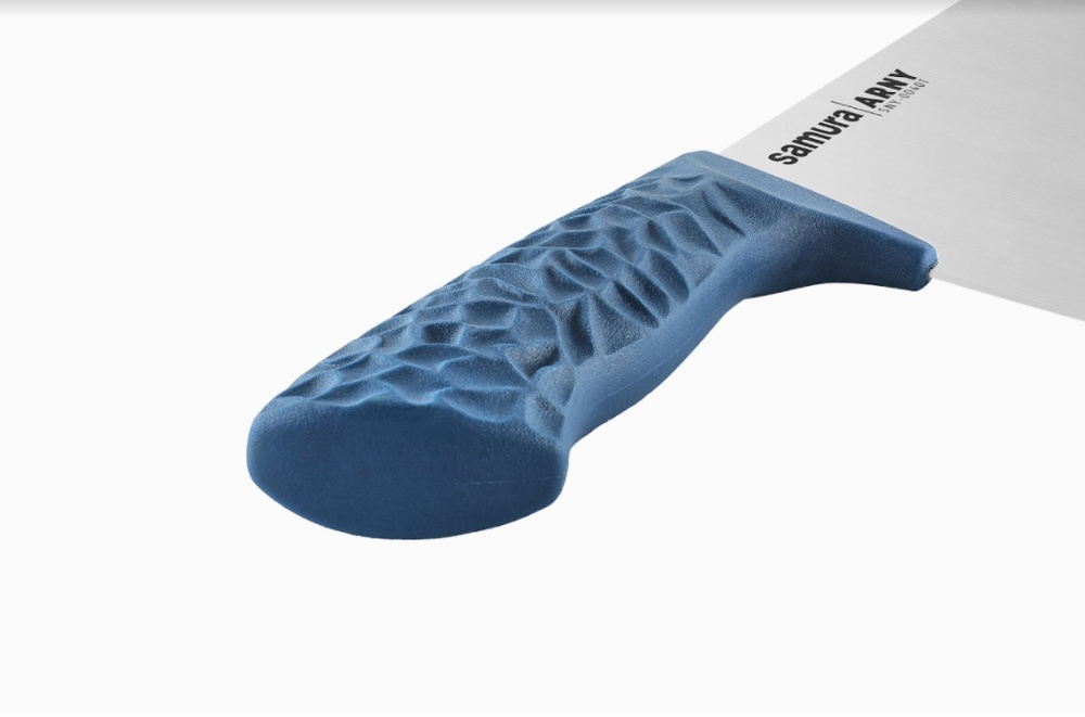 Азиатский кухонный топорик "Samura ARNY" 209 мм, ТЭП бирюзовый, AUS-8,SNY-0040T