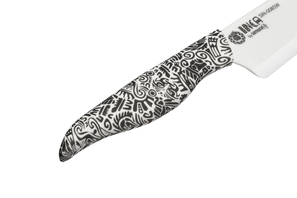 SIN-0085W Нож кухонный "Samura Inca" Шеф 187 мм, белая циркониевая керамика