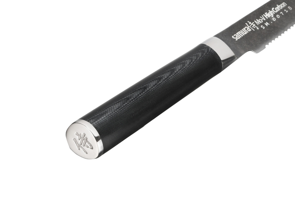 SM-0071B Нож кухонный "Samura Mo-V Stonewash" для томатов 120 мм, G-10