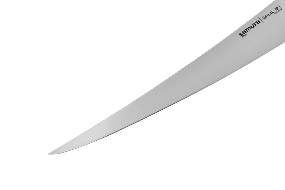Нож кухонный "Samura HARAKIRI" длинный слайсер 290мм, корроз.-стойкая сталь, ABS пластик,SHR-0049B