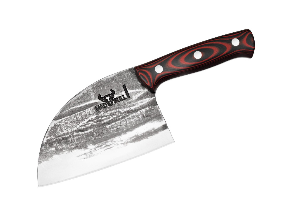 Топорик кухонный "Samura MAD BULL" 180 мм, G-10 красно-чёрный, SMB-0041R